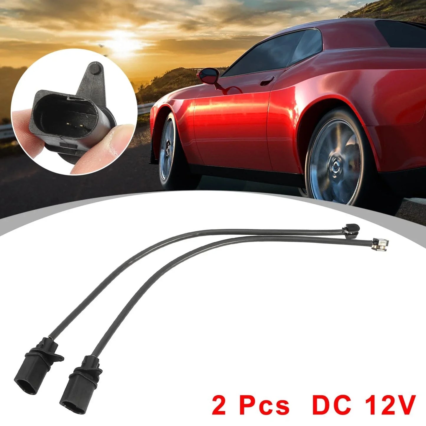 2 x Front Brake Pad Wear Sensors for Porsche Macan (2015-2018)