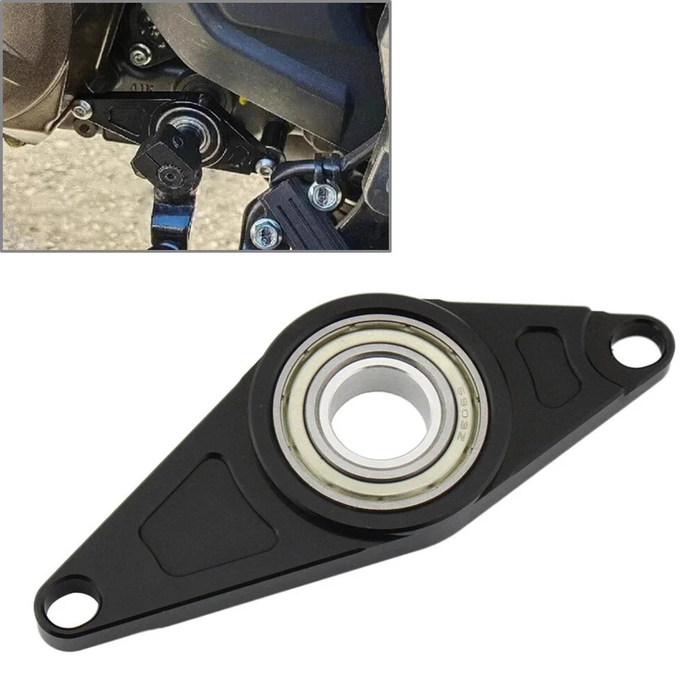 Black Gear Shift Stabilizer Bracket for Suzuki GIXXER 250 V-Strom (22-24)