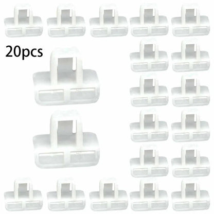 20 pcs Front Bumper Cover Clip Retainer for Vehicle White