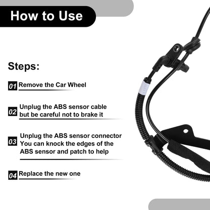 ABS Wheel Speed Sensor for Hyundai Santa Fe Rear Left (2001-2006)