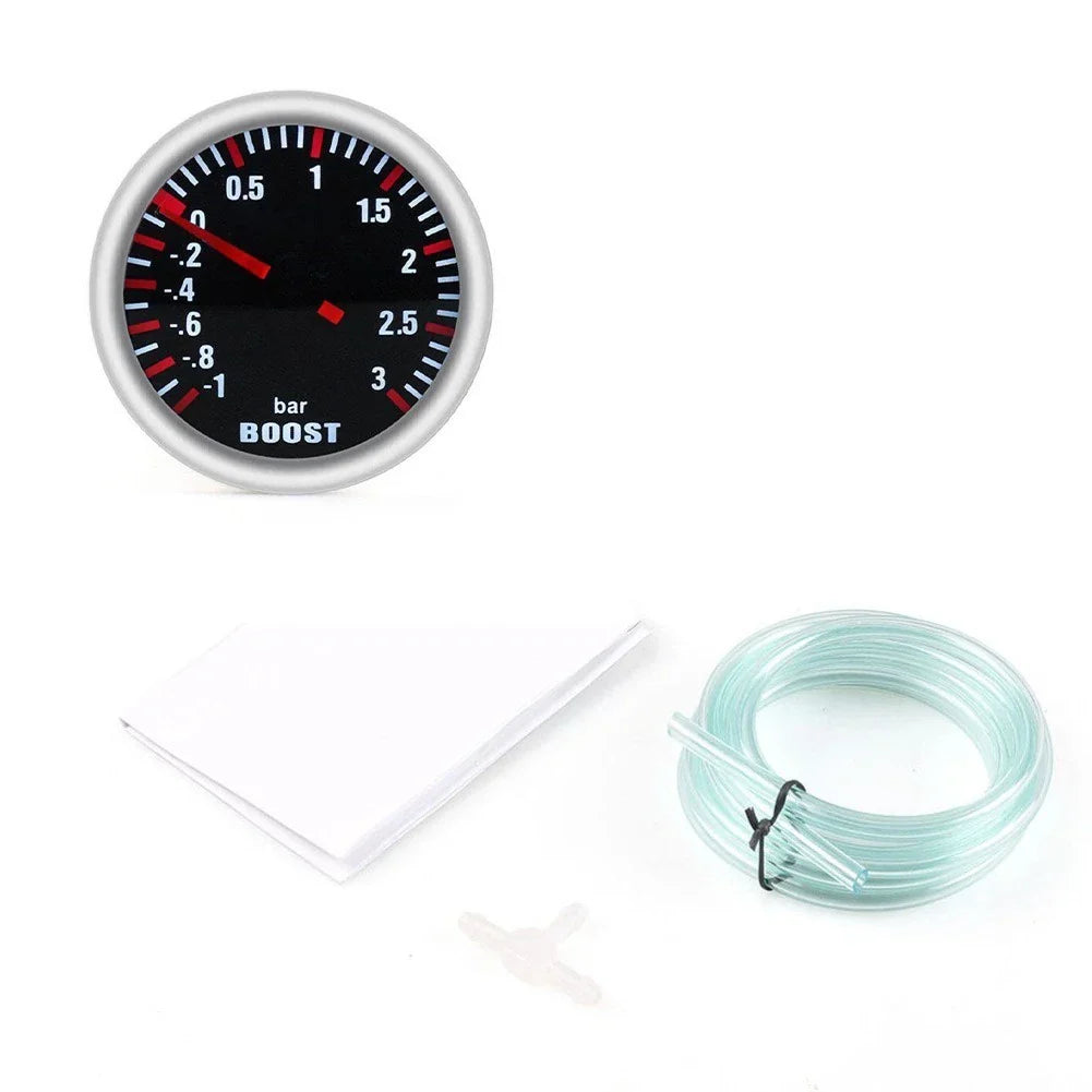 Mechanical Turbocharger Gauge / 12V 52mm / 3bar Racing Pressure Meter for Vehicles
