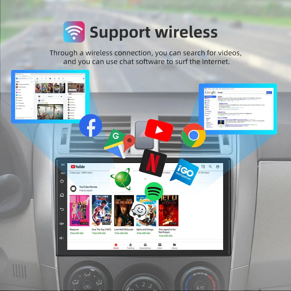 6+64GB Wireless Apple Carplay Android Radio for Nissan Dualis (2007-2013)