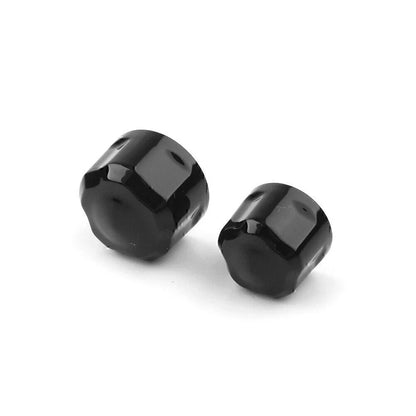 Black Engine Bolt Cap Set for Harley Road King Electra Glide (1999-2016)