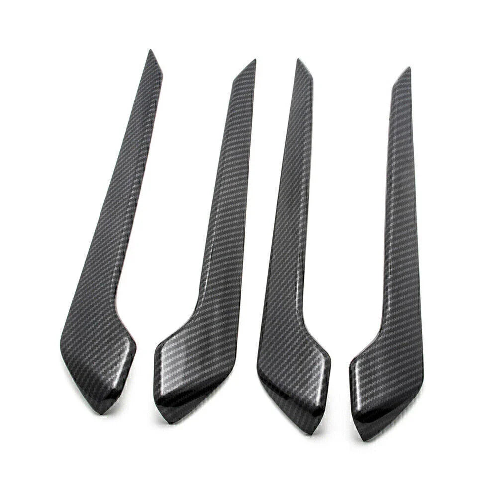 Inner Door Panel Armrest Cover Trim for Toyota RAV4 (2019-2022) Carbon Fiber