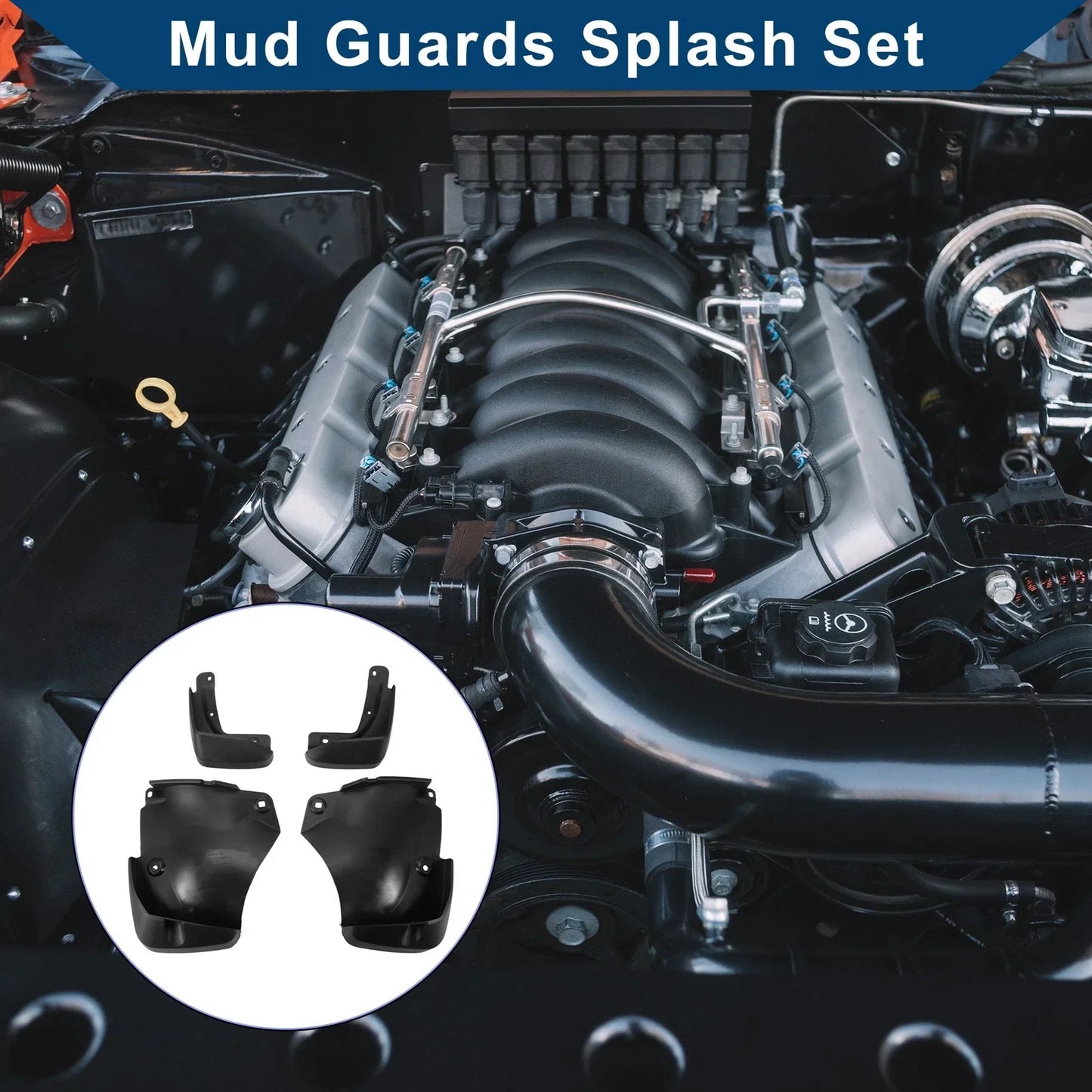 Mud Flaps Splash Guards 2 x Front & Rear for Honda BRV (2015-2021)