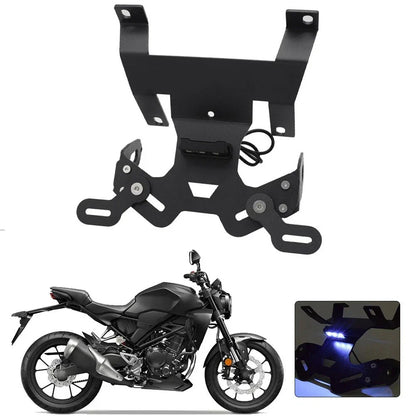 Compact License Plate Holder LED for Honda CB125R CB150R CB300R (2018–2022)