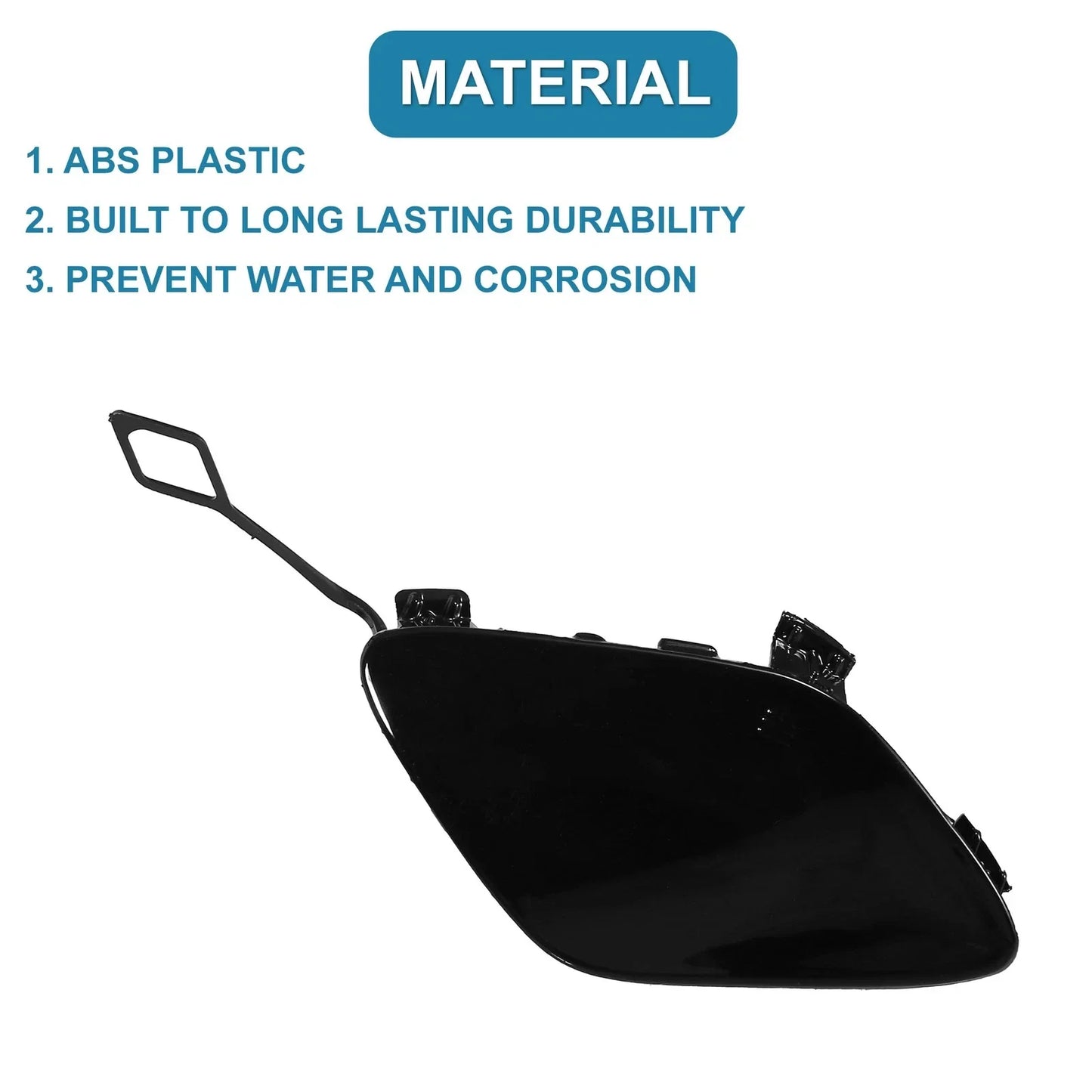 Front Bumper Tow Hook Cover for Mercedes-Benz E250 2014-2015 Bright Black