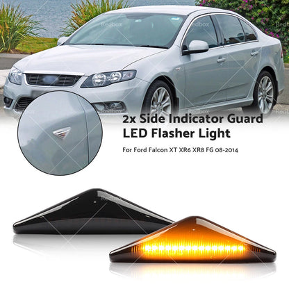 Side Indicator LED Flasher Lights for Ford Falcon XT XR6 XR8 FG (08-14)