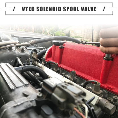 Solenoid Spool Valve for Honda (2006-2011) - Aluminum Alloy, Silver Tone, Green