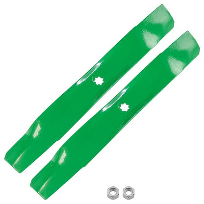 42 in Deck Blade with Nut Replacement for John Deere D100 D105 D110 (2010–2019)