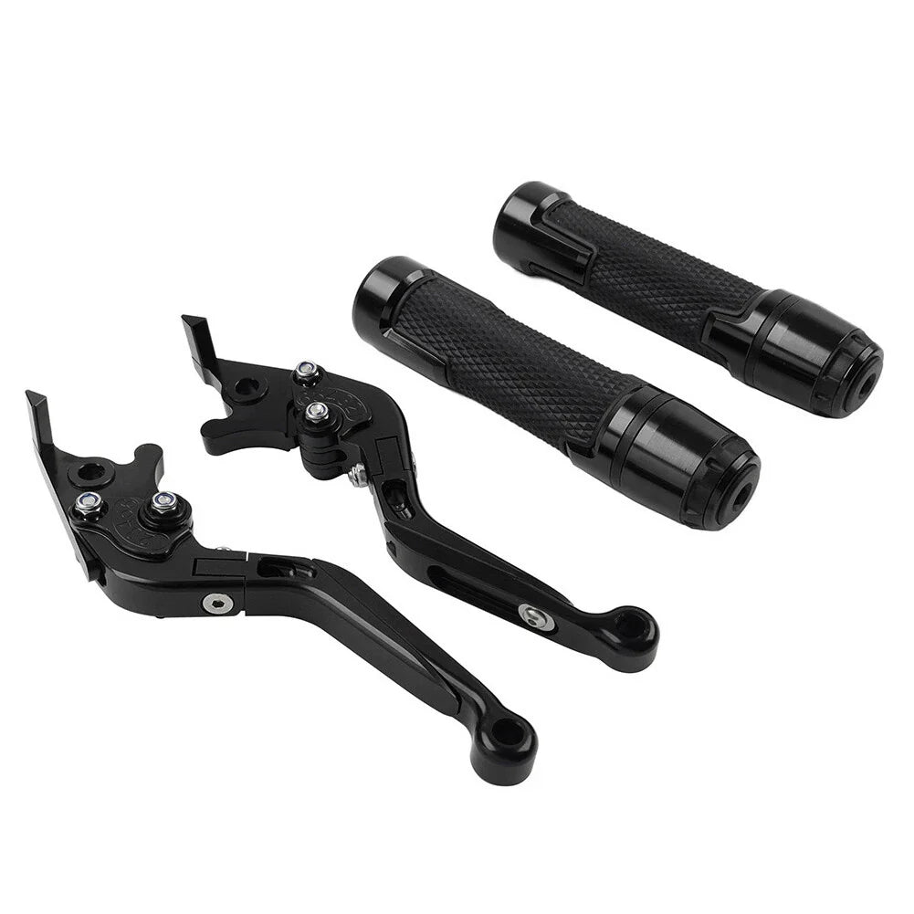Black Extendable Brake Clutch Lever Grip for BMW F800GS/ADV (2008-2018)