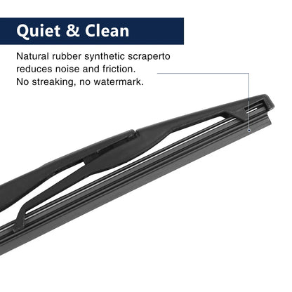 Rear Windshield Wiper Blade Arm Set 10 Inch for Dodge Nitro (2007-2009)