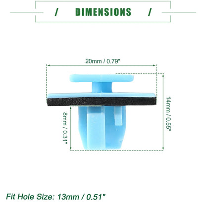 Wheel Opening Retainer Clips 2 x for Hyundai Santa Fe (2013-2021)
