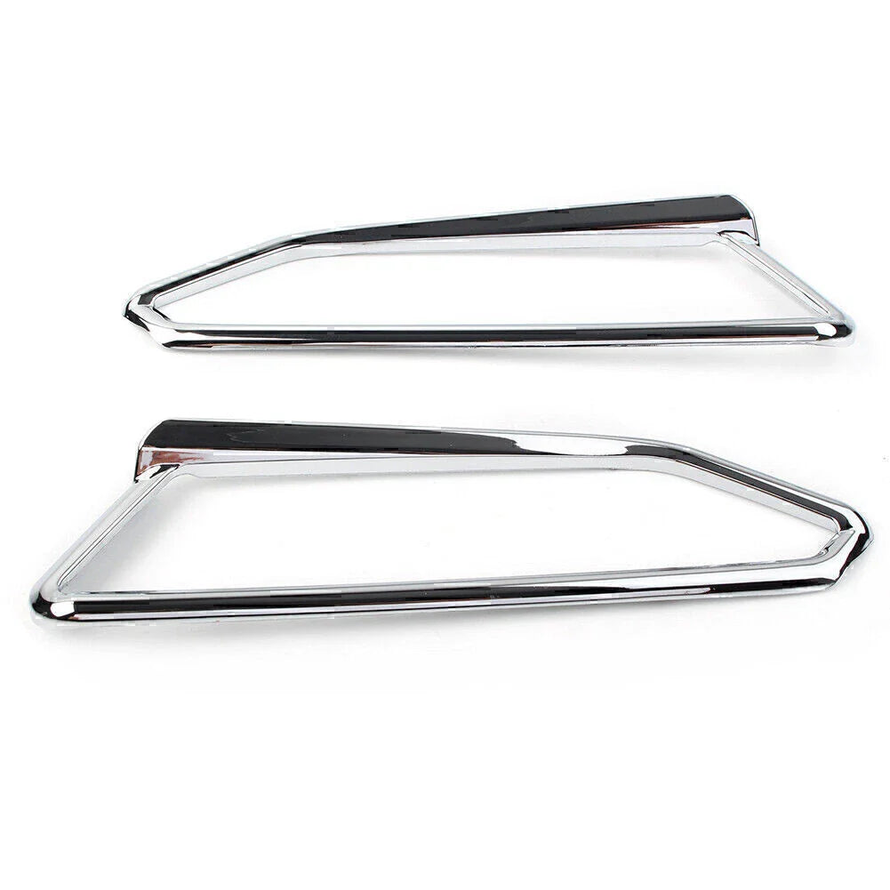 Motor Gloss Chrome Front Light Trim Accents for Honda Goldwing GL1800 (2018-2023)