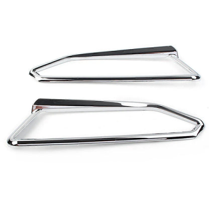 Motor Gloss Chrome Front Light Trim Accents for Honda Goldwing GL1800 (2018-2023)