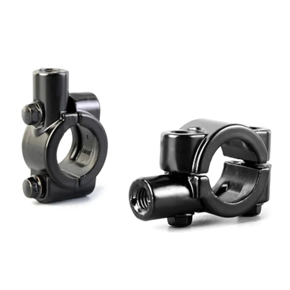 22MM M8 Black Motorcycle Handlebar Mirror Mount Clamp
