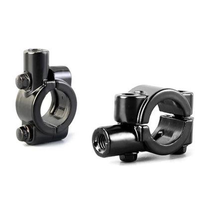 22MM M8 Black Motorcycle Handlebar Mirror Mount Clamp