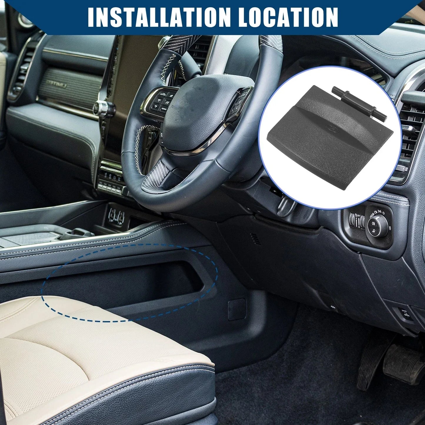 Inner Car Parking Brake Handle for Dodge Ram 1500 (2006-2009)