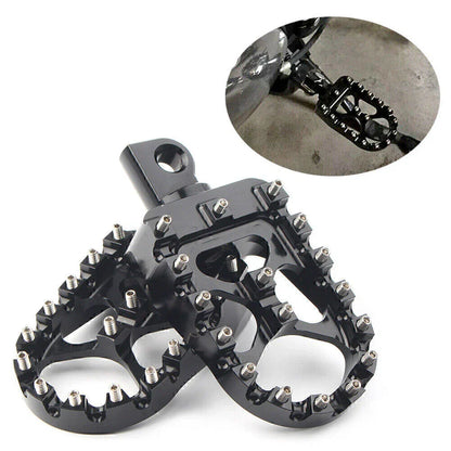 Wide Foot Pegs MX Style for Harley Dyna Sportster Iron 883 Fatboy (2004-2023)