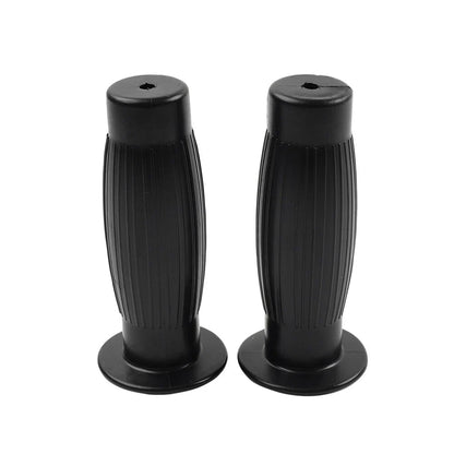 Universal 7/8" 1" Easy-Hold Hand Grips for Vintage Motorcycle Handlebars Black