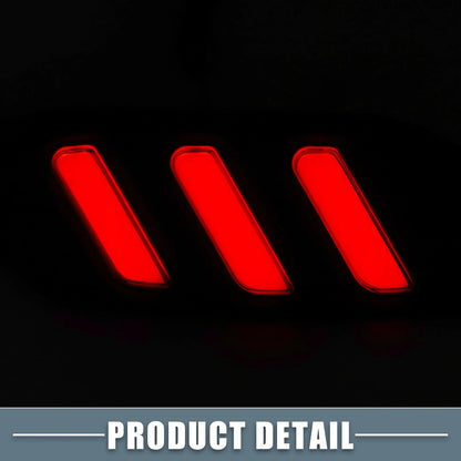 2 x Rear Bumper Reflector LED Brake Tail Lights for Honda Civic Sedan (2016-2019)