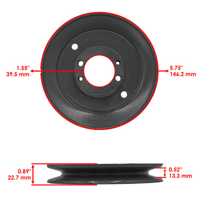 Deck Spindle Blade and Pulley Replacement for Scag SSZ-16BV (2018–2020)