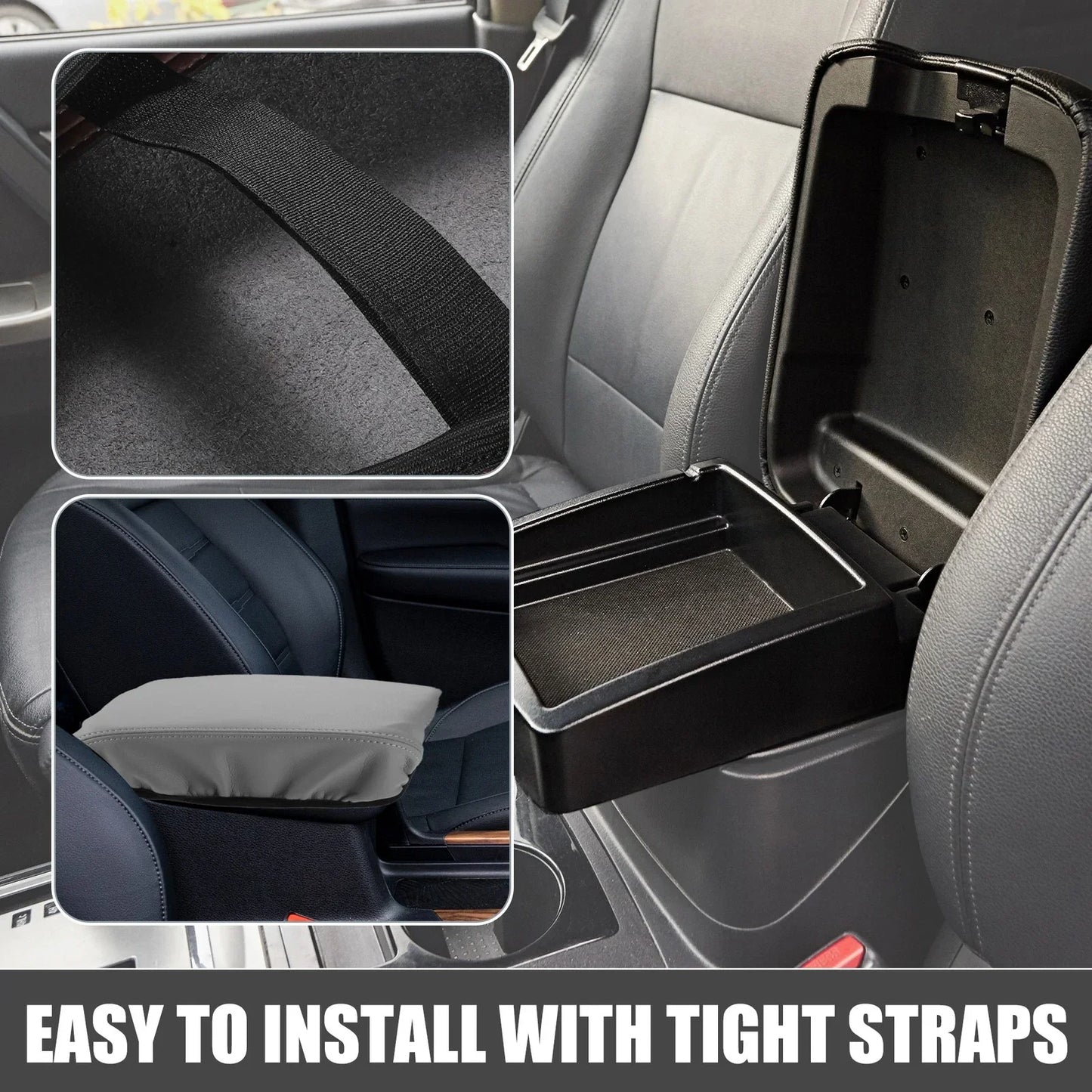 Car Center Console Armrest Cover Trim for Honda CR-V (2017-2022) Gray