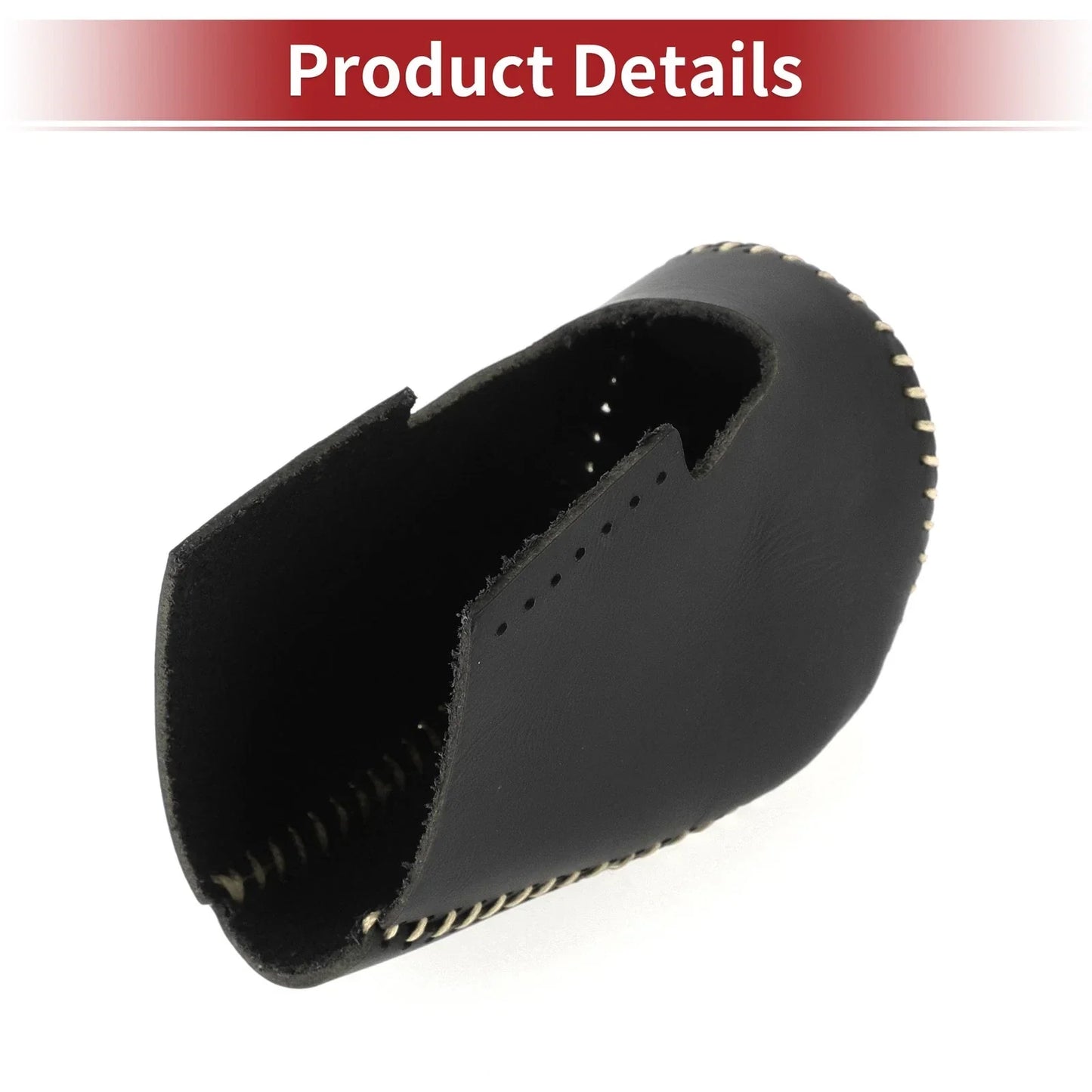 Car Gear Shift Knob Cover for Honda HR-V 2023-2024 Black Beige Faux Leather