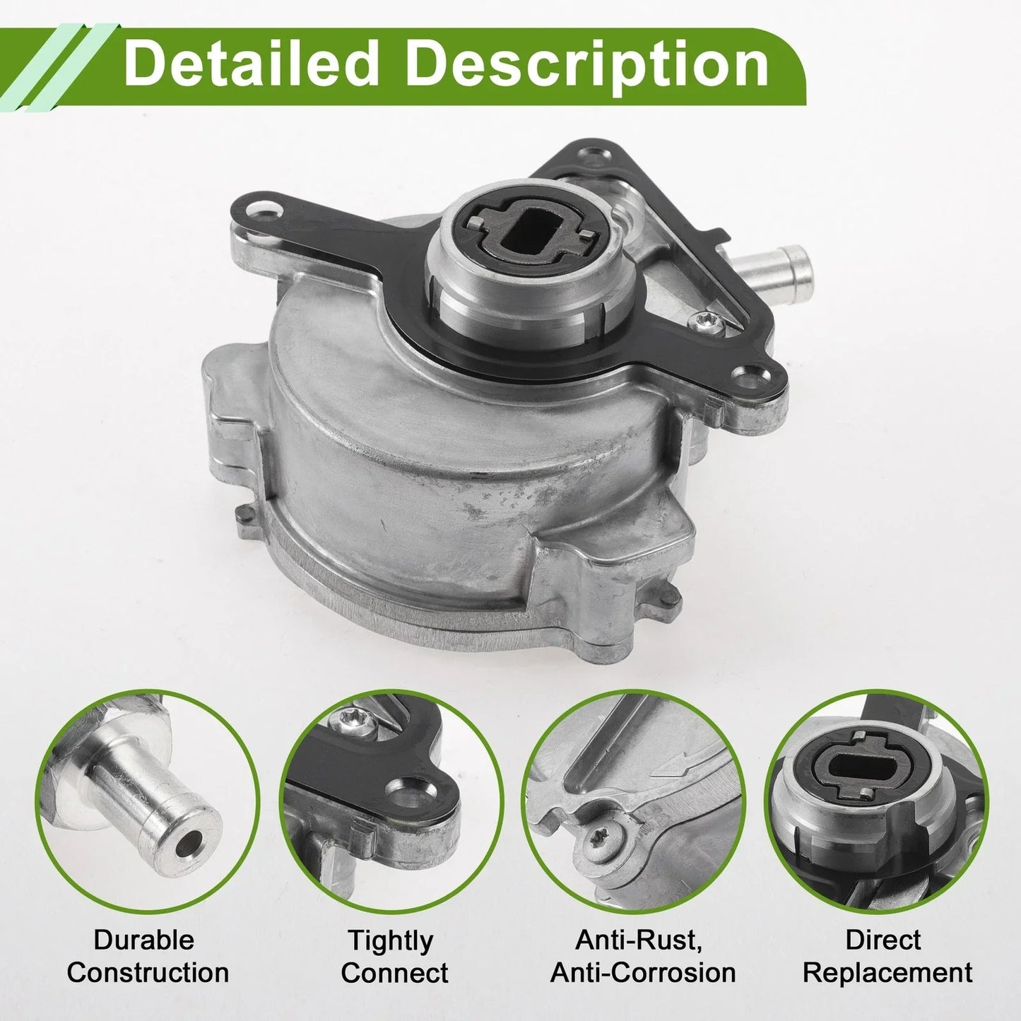 Brake Vacuum Pump for Porsche Cayenne 3.6L V6 (2011-2017) 1 x Unit