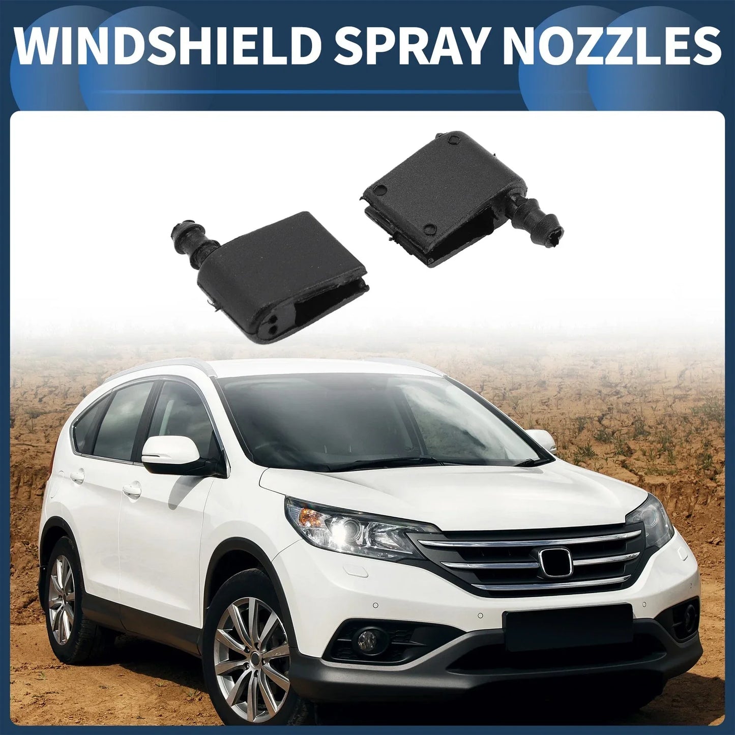 Front Windshield Washer Nozzles Set for Mercedes-Benz Sprinter (2010-2023)