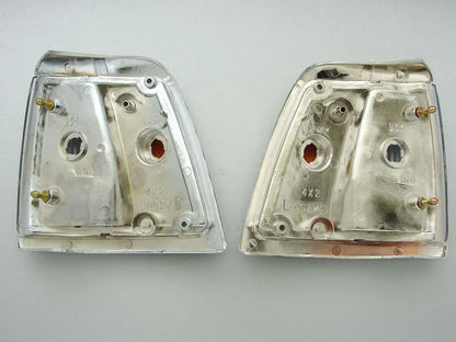 Chrome Indicator Corner Lights for 88-97 Toyota Hilux LN100 2 x 2WD