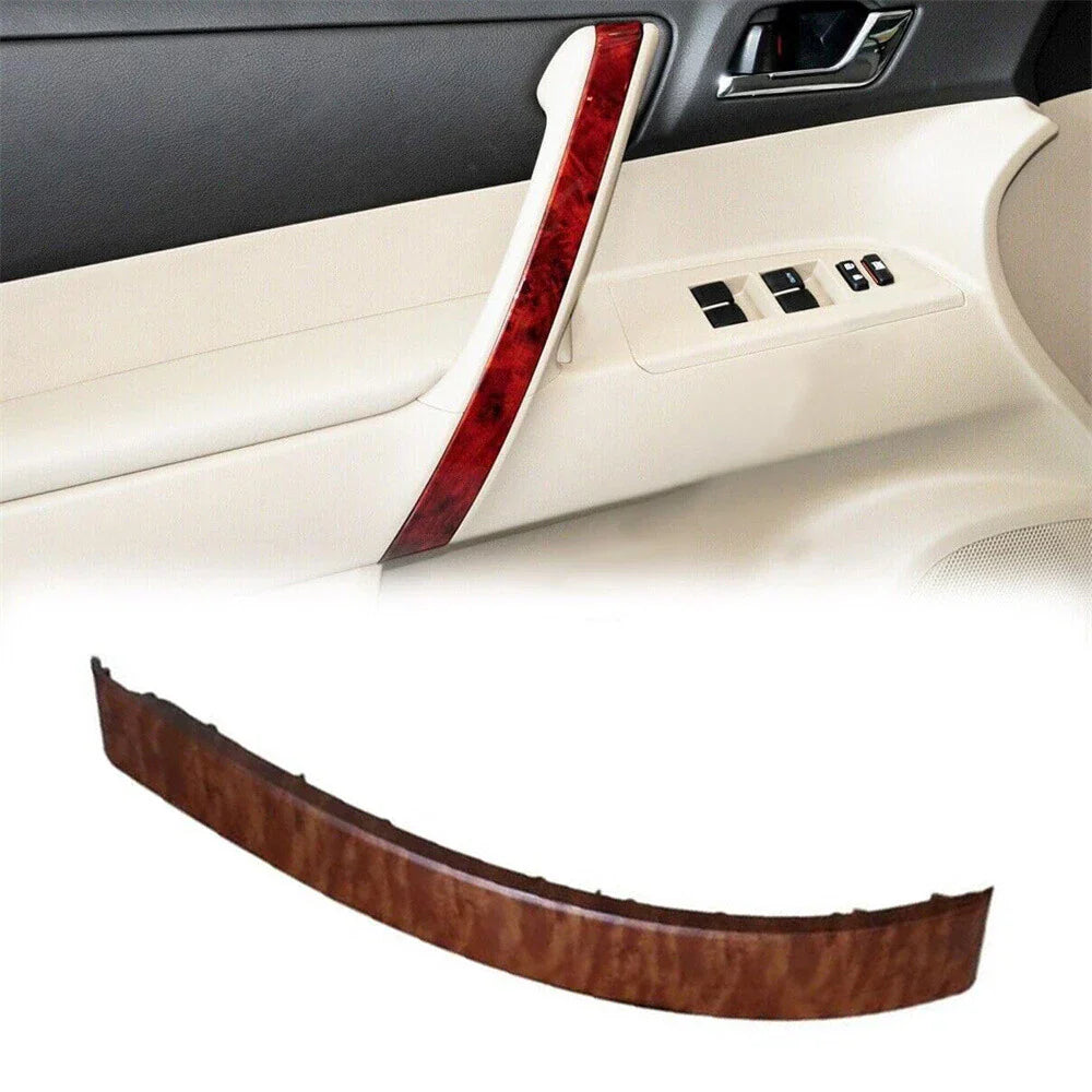 Wood Look Front Left Armrest Door Handle Cover Trim for Toyota Highlander (08-13)