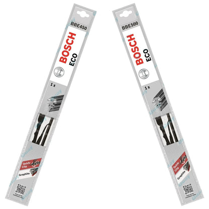 Front Pair Bosch Eco Wiper Blades Set for Nissan Patrol GU 1997~2016
