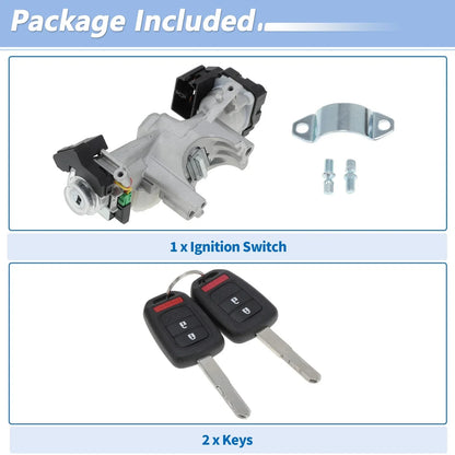Ignition Lock Cylinder W/ 2 Keys for Honda Accord L4 2.0L (2014-2017)