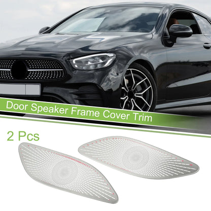 2 x Car Rear Door Speaker Frame Covers for Mercedes Benz E-Class (2017-2022)