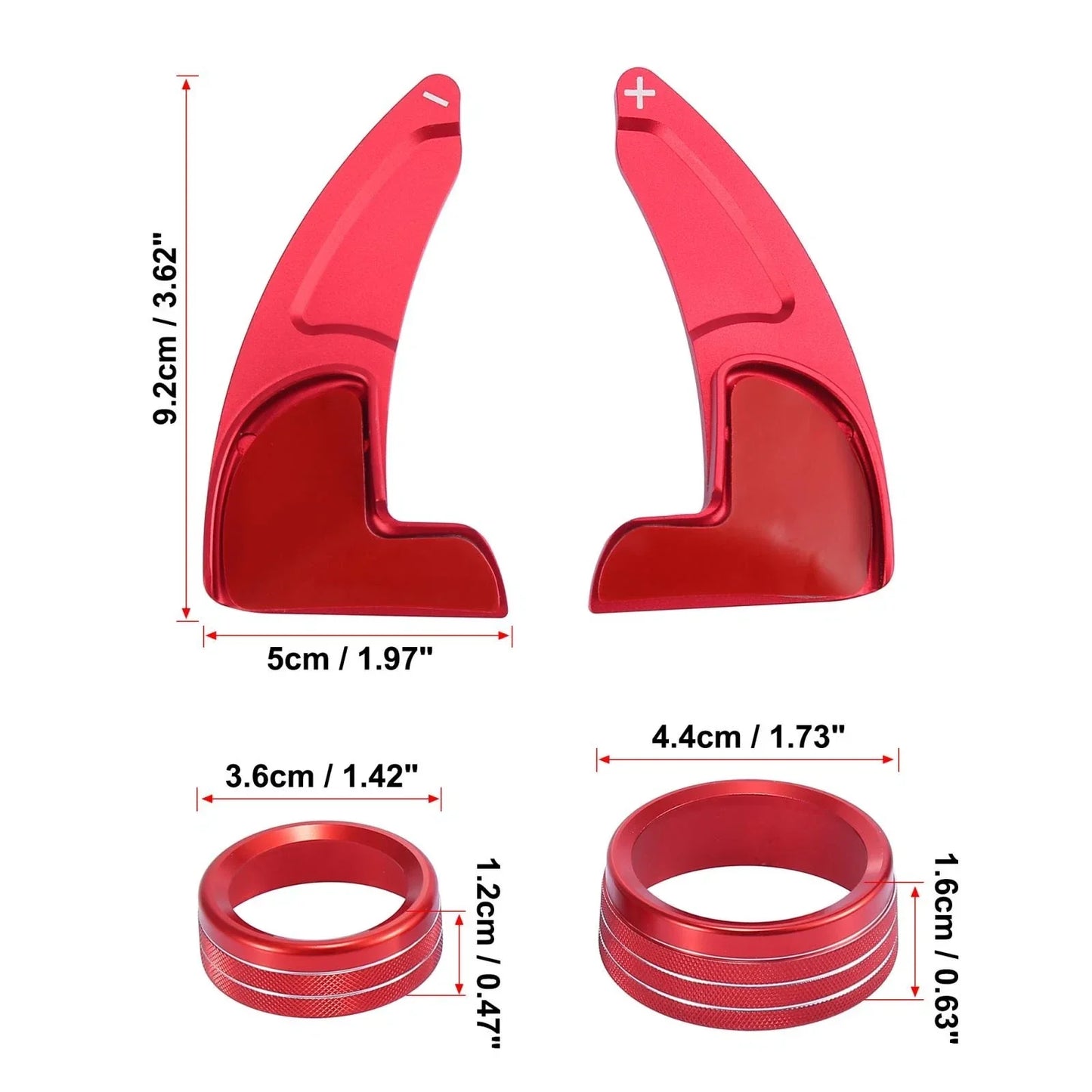 Steering Wheel Shift Paddle Extension Trim Set for Dodge Charger (2015-2023)
