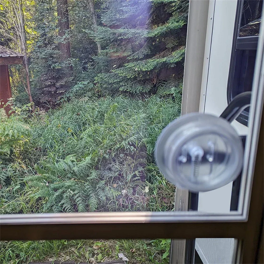 Clear Screen Door Slider Panel with Push Down Handle for Universal RV