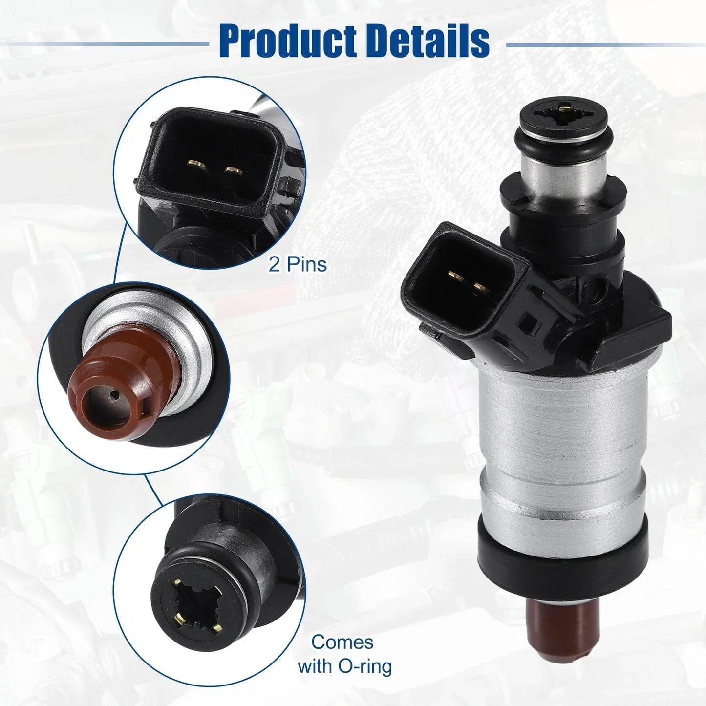 4 x Fuel Injector Nozzles for Honda Acura CL 2.3L (1999)