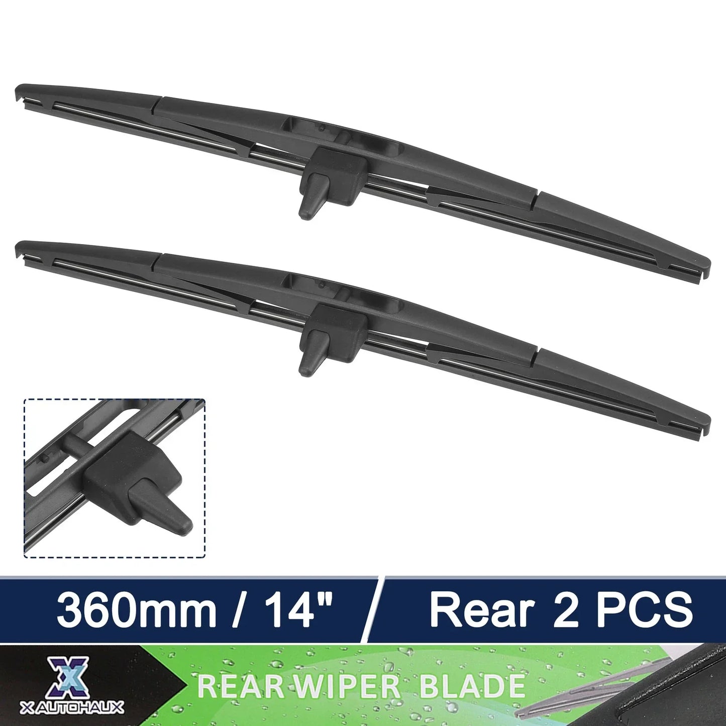 2 x Auto Rear Windshield Wiper Blades for Honda Pilot (2009-2015)