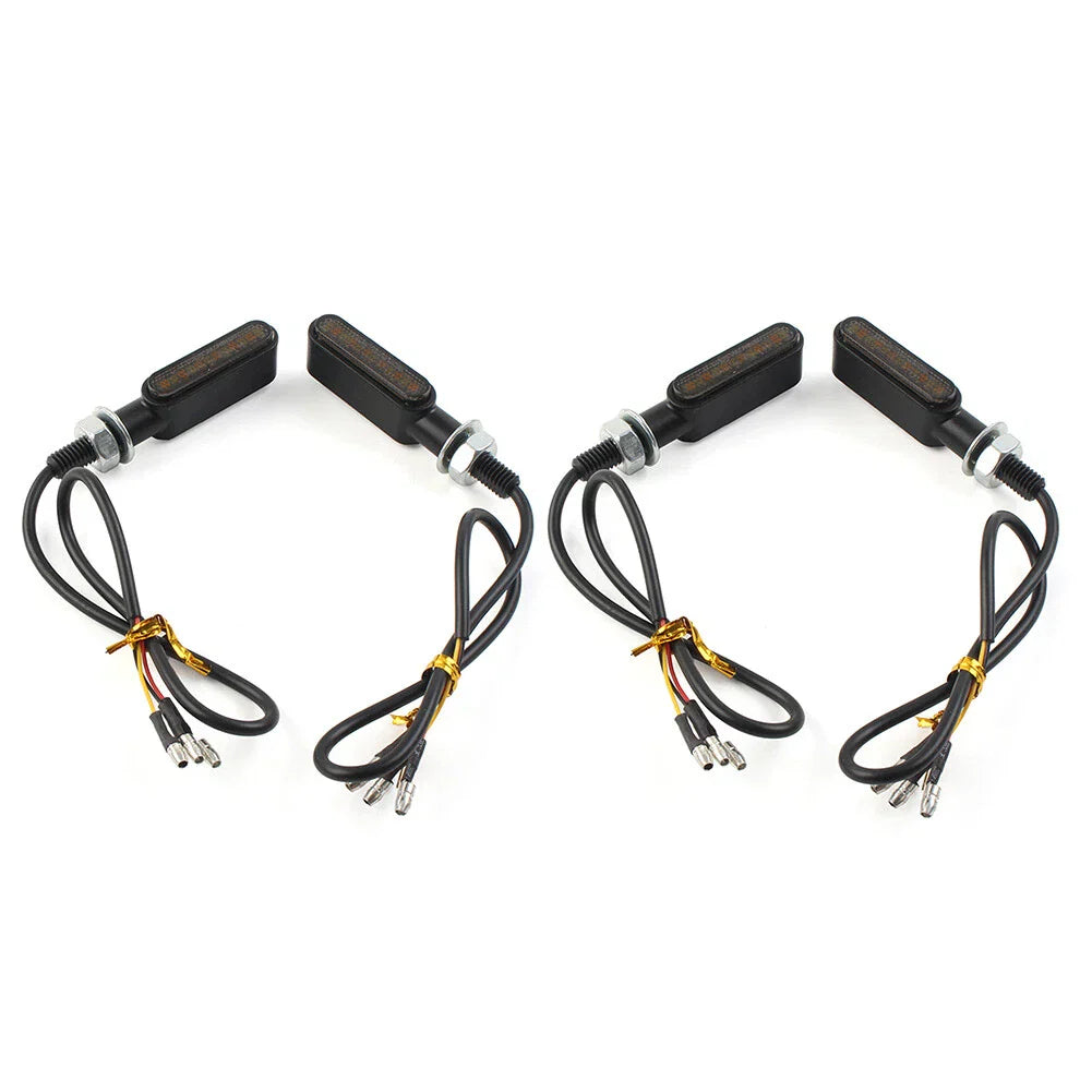 LED Mini Turn Signal Amber Light for Cafe Racer Bobber