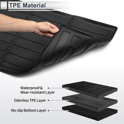 Cargo Liner Rear Trunk Mat for Dodge Durango 7 Seats (2011-2024)