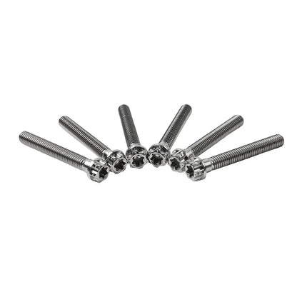 6pcs M8x50mm Titanium Torx Head Flange Screws for Motorcycle Bike
