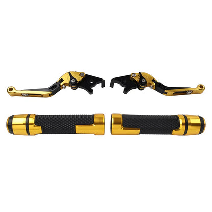 Gold Extendable Brake Clutch Lever Grip Set for Ducati Panigale (2012-2019)