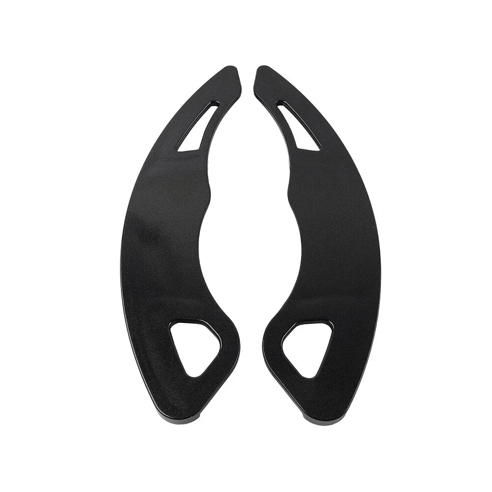 Black Steering Wheel Paddle Shifter Extensions for VW Golf, Polo, Jetta, Scirocco (2013-2020)