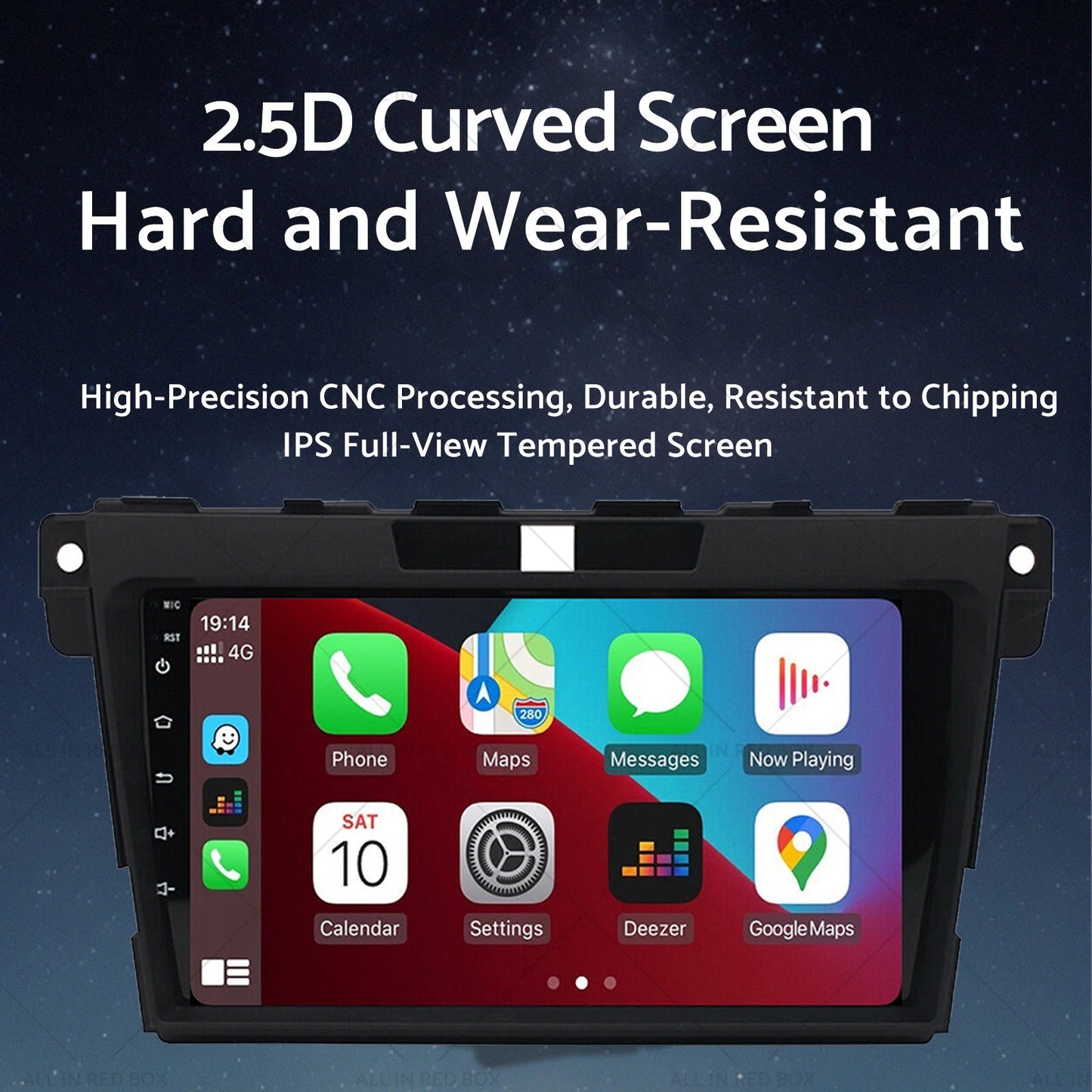 9'' Touch Screen Android 13 Bluetooth In-Dash Unit for Mazda CX-7 (2008-2015)