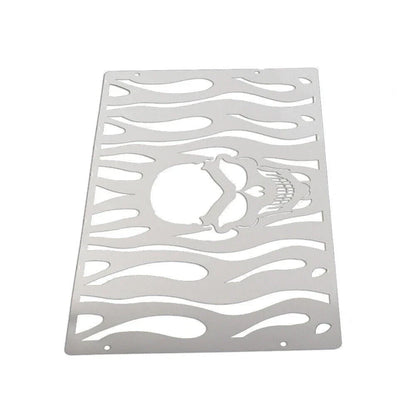 Skull Radiator Grill Guard Cover for Honda GL1500 (All Years) Stainless