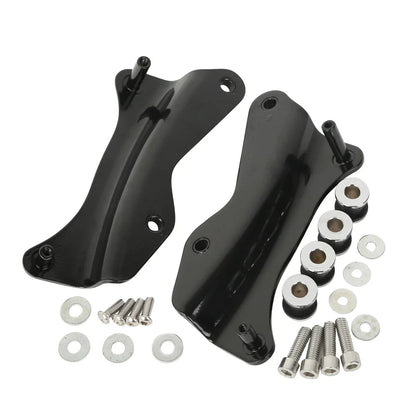 Sissy Bar Backrest Pad Luggage Rack Docking Kit for Harley Road Glide (14-24)