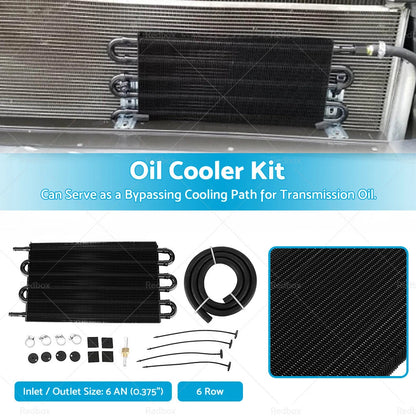 Transmission Oil Cooler for Auto Manual Radiator Converter - Universal