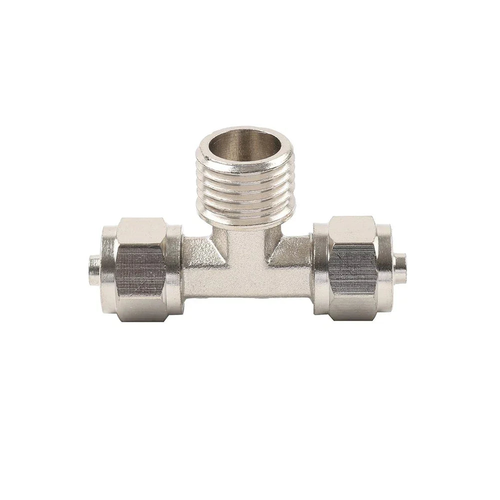 3 x Lock Cylinder Air Pipe Tee Joint 6mm for Tire Changer