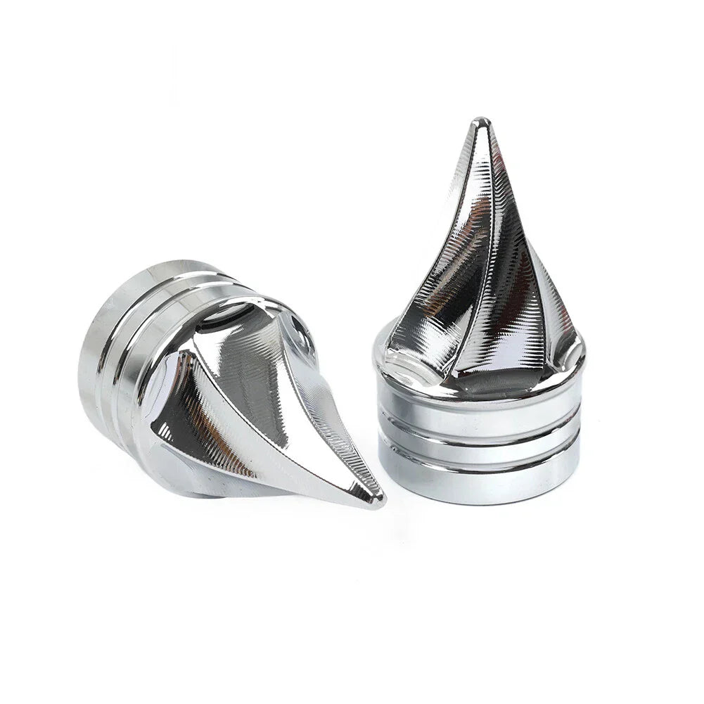 Front Axle Cap Nut Covers for Harley Touring Electra Road Glide Road King (00-07)